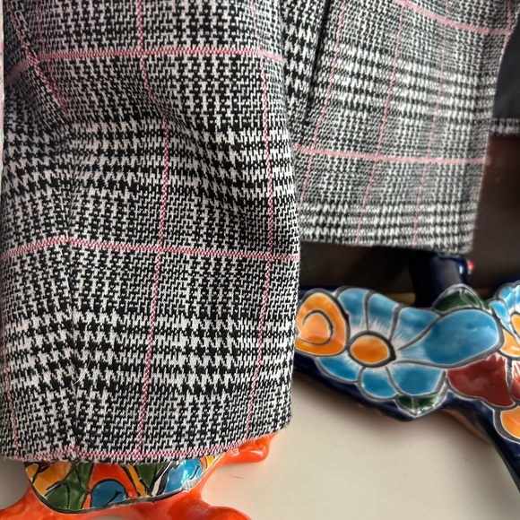Nine West Black and White Checkered Blazer 8 - Picture 6 of 16